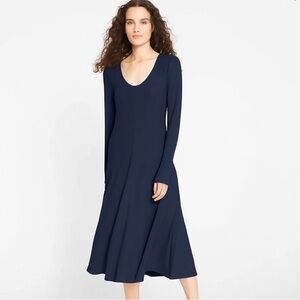 UNIVERSAL STANDARD Form Rib Portrait Midi Dress